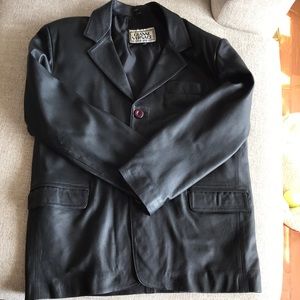 Vintage Men’s Versace leather jacket